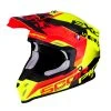 Policarbonato Casco Off Road Scorpion Vx-16 Arhus Rosso Fluo -Scorpionsal Negozio scorpion vx 16 arhus rosso
